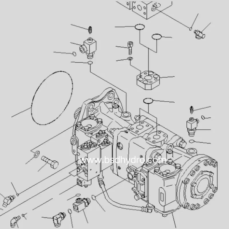 708-2H-00440 Hydraulic Main Pump for Komatsu PC1250 digger(pic1)